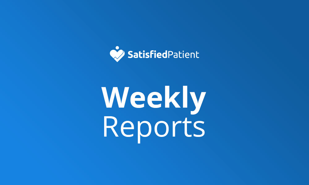 Your weekly online reviews report: patient insights & trends